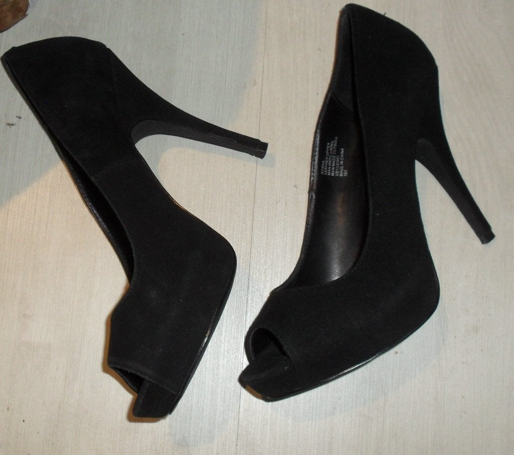 STEVE MADDEN zwarte peep toe high heels maat 42, Pumps, Verzenden, Zwart, Steve Madden