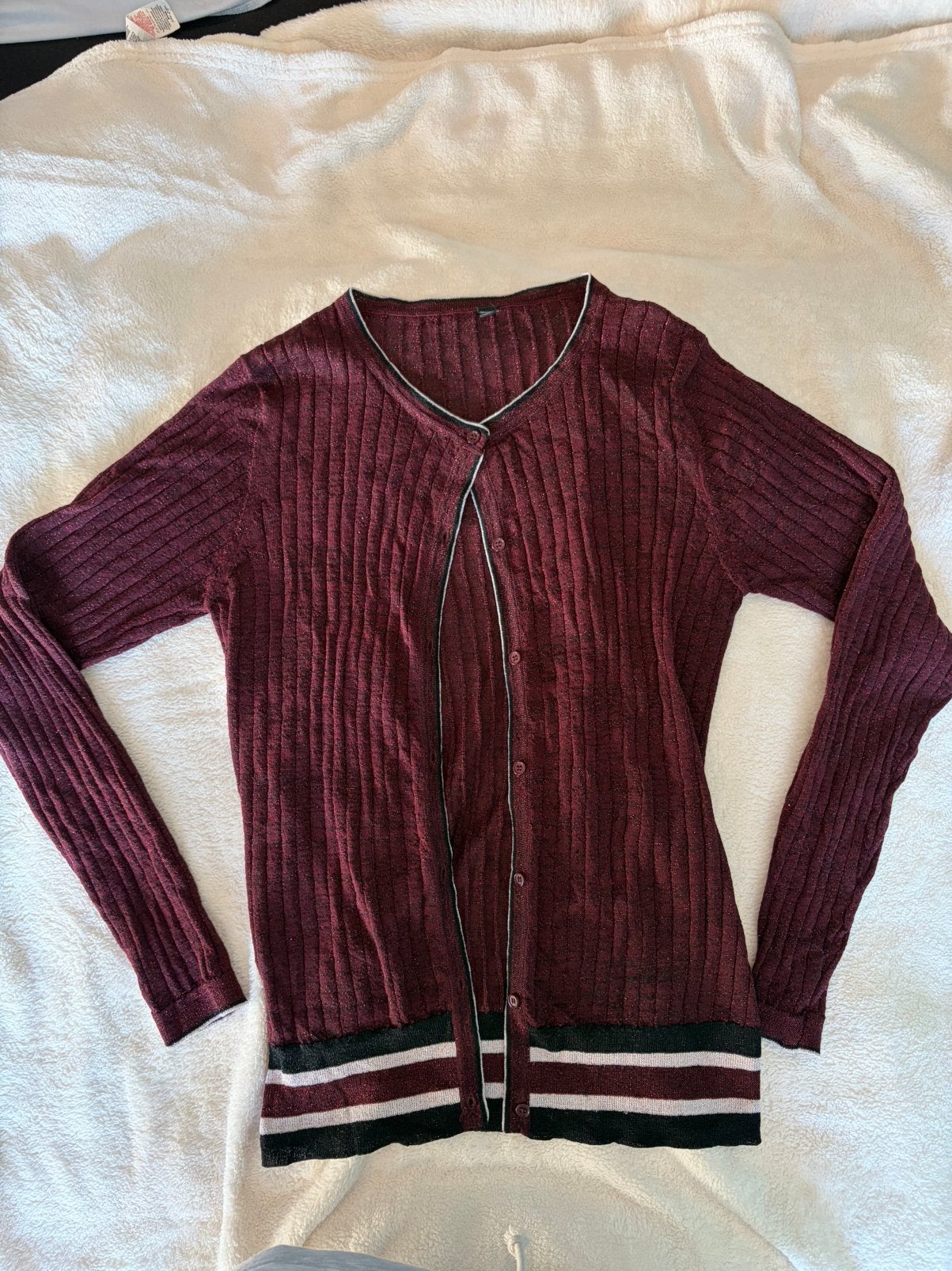 Dames vestje met glitter, Verzenden, Zo goed als nieuw, Maat 38/40 (M), Zwart