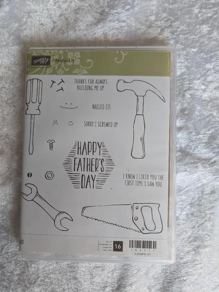 Nieuw Nailed it bundle, Stampin Up stempels+stansen hamer, Ophalen of Verzenden, Nieuw, EZ-mounted stempel