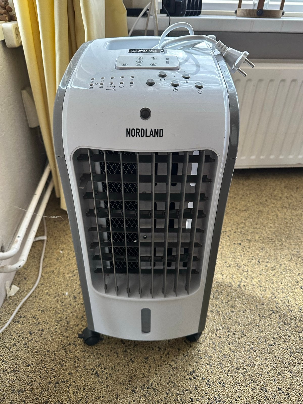Nordland Aircooler - Z.g.a.n. met water- en ijslade, Minder dan 60 m³, 3 snelheden of meer, Ophalen of Verzenden, Zo goed als nieuw