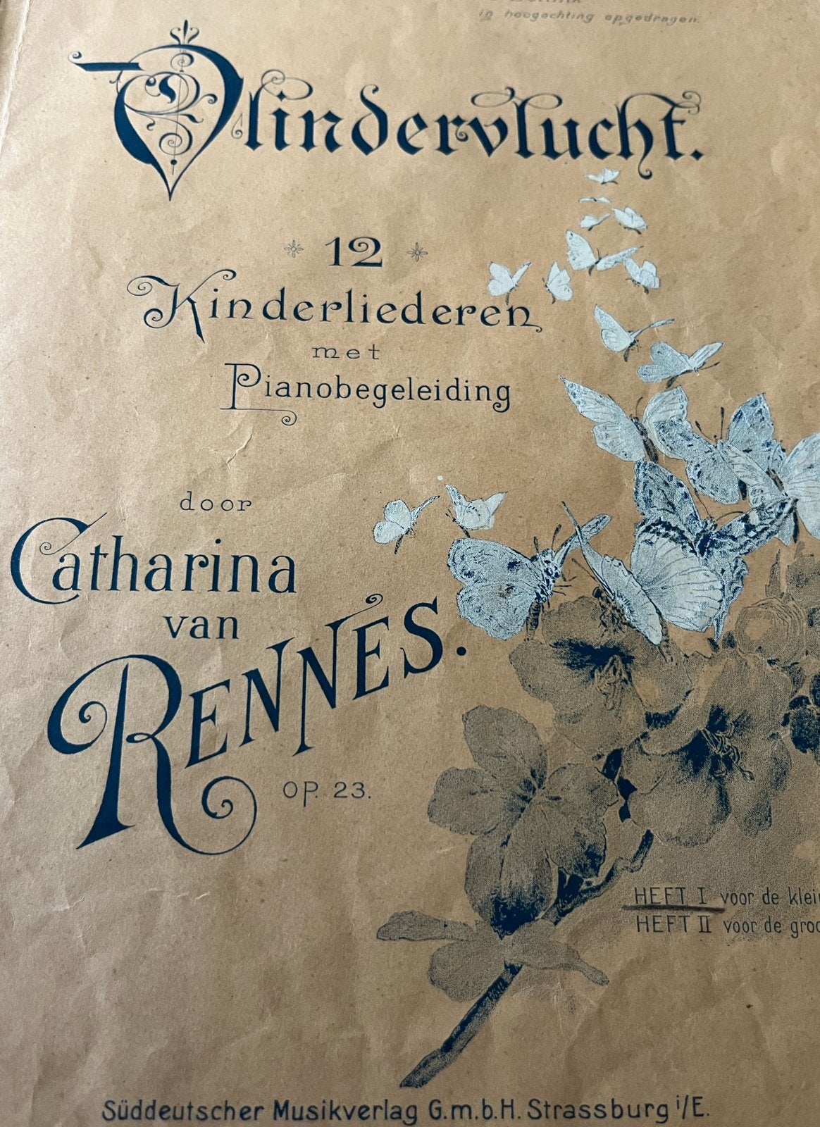 Ingebonden zeer oude muziekbladen. (5 stuks), Muziek en Instrumenten, Bladmuziek, Gebruikt, Verzenden, Klassiek, Overige soorten