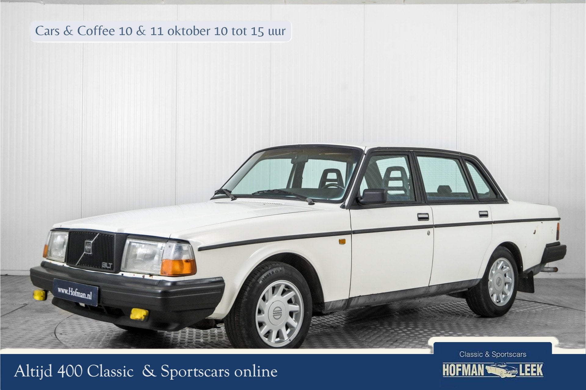 Volvo 244 2.3 GLE Overdrive (bj 1984), Auto's, Gebruikt, Overige modellen, 4 cilinders, Wit