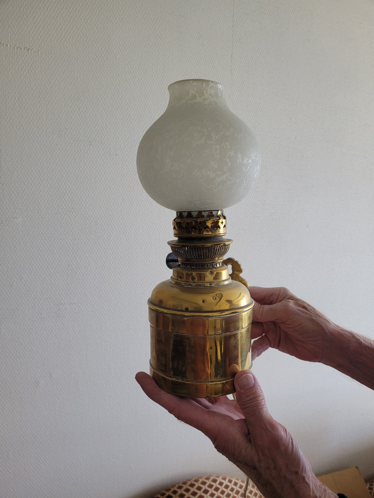 messing wandlamp, Ophalen of Verzenden