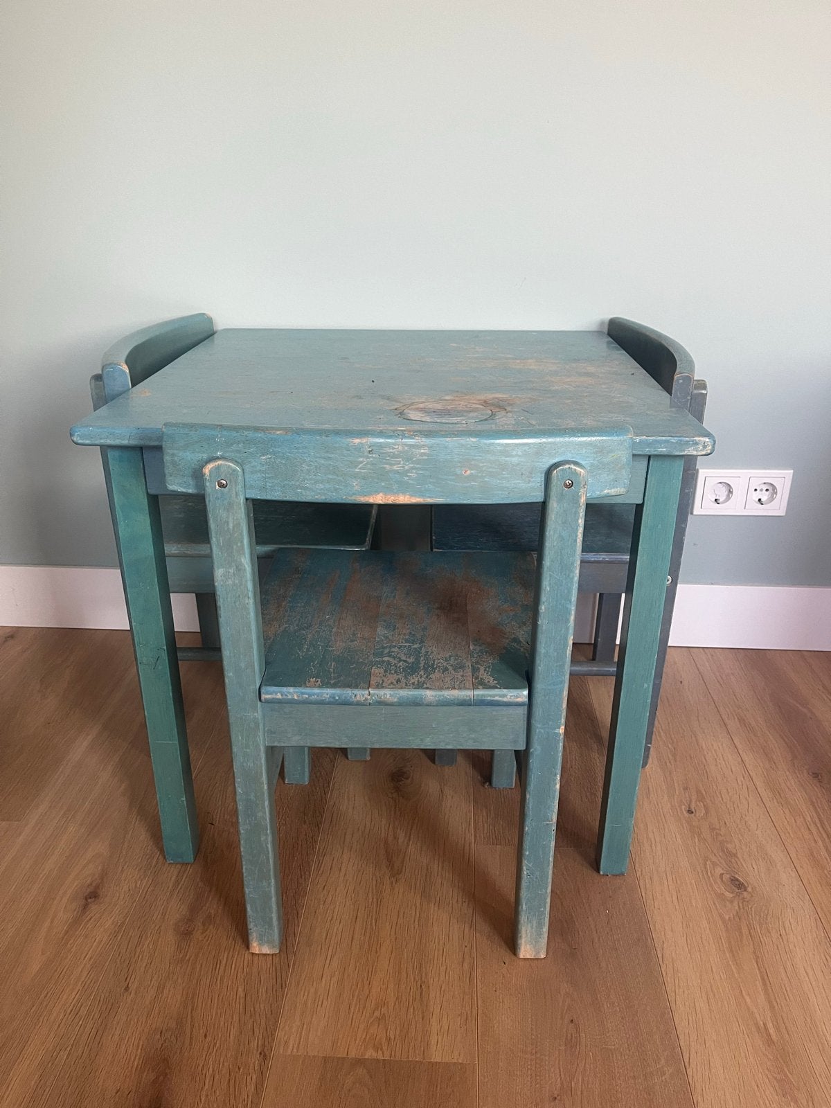 Tafeltje met 3 stoeltjes, Ophalen of Verzenden, Gebruikt, Tafel(s) en Stoel(en)