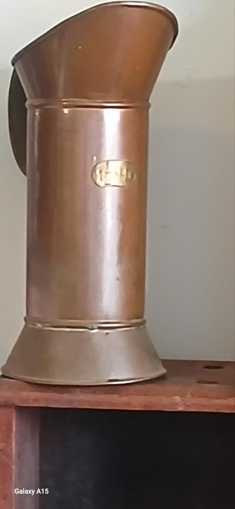 Oude koperen 11/2 melk kan, Antiek en Kunst, Antiek | Koper en Brons, Ophalen of Verzenden