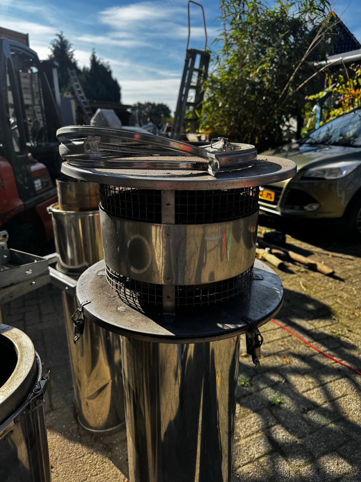 HLX 2000 RVS rookkanaal 20 cm diameter dubbelwandige, Doe-het-zelf en Verbouw, Ophalen, Gebruikt, Overige typen, X