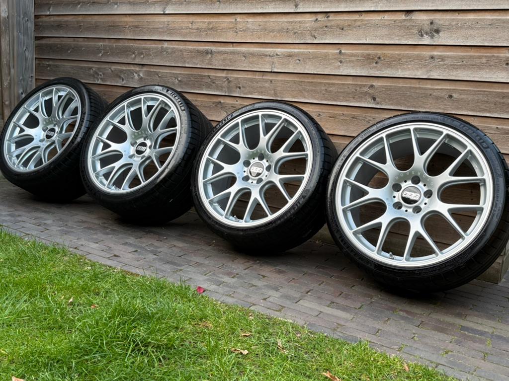 Orig BMW M3 BBS CH-R Motorsport 20 inch velgen breedset, Auto-onderdelen, Banden en Velgen, Gebruikt, 295 mm, Banden en Velgen