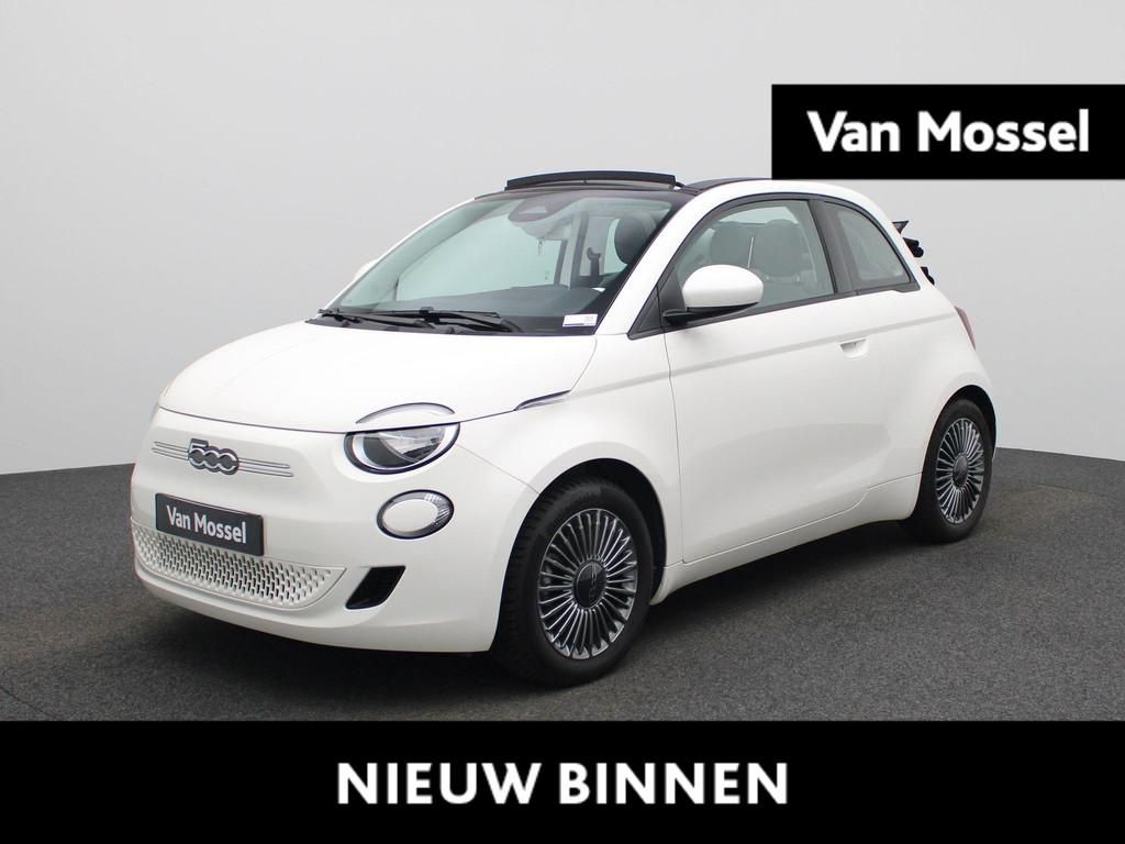 Fiat 500C 500e 42 kWh Icon | Apple Carplay / Android Auto |, 12 maanden, Stof, Gebruikt, 118 pk