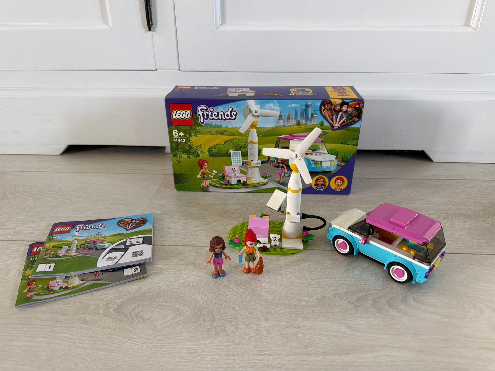 Lego friends 41443 Olivia’s electrische auto, Ophalen of Verzenden, Zo goed als nieuw