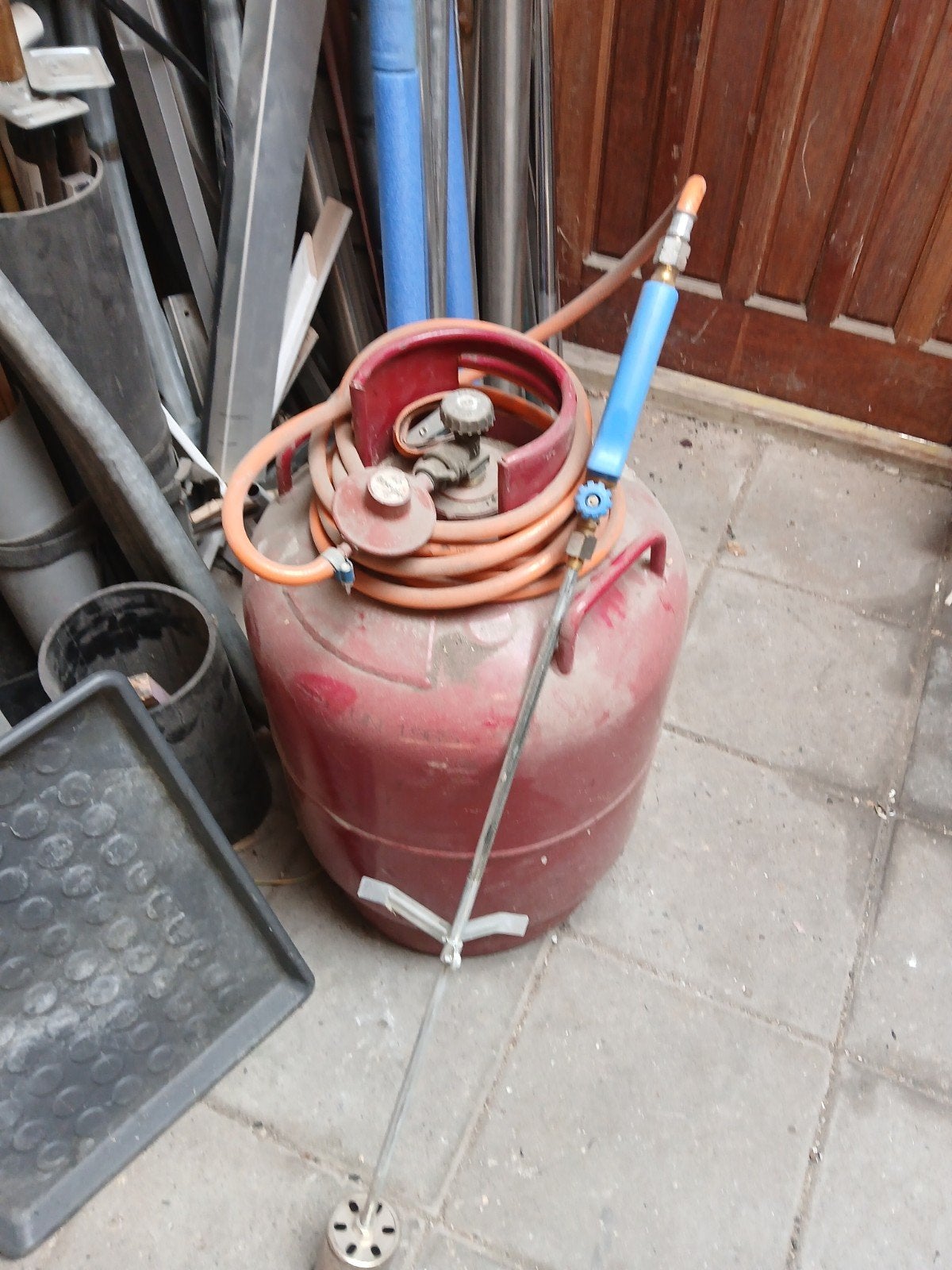 onkruidbrander met gasfles, Ophalen, Zo goed als nieuw