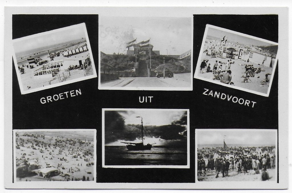 Zandvoort Oude Gelopen Ansichtkaart ( B5092), Ophalen of Verzenden, 1960 tot 1980, Gelopen, Noord-Holland