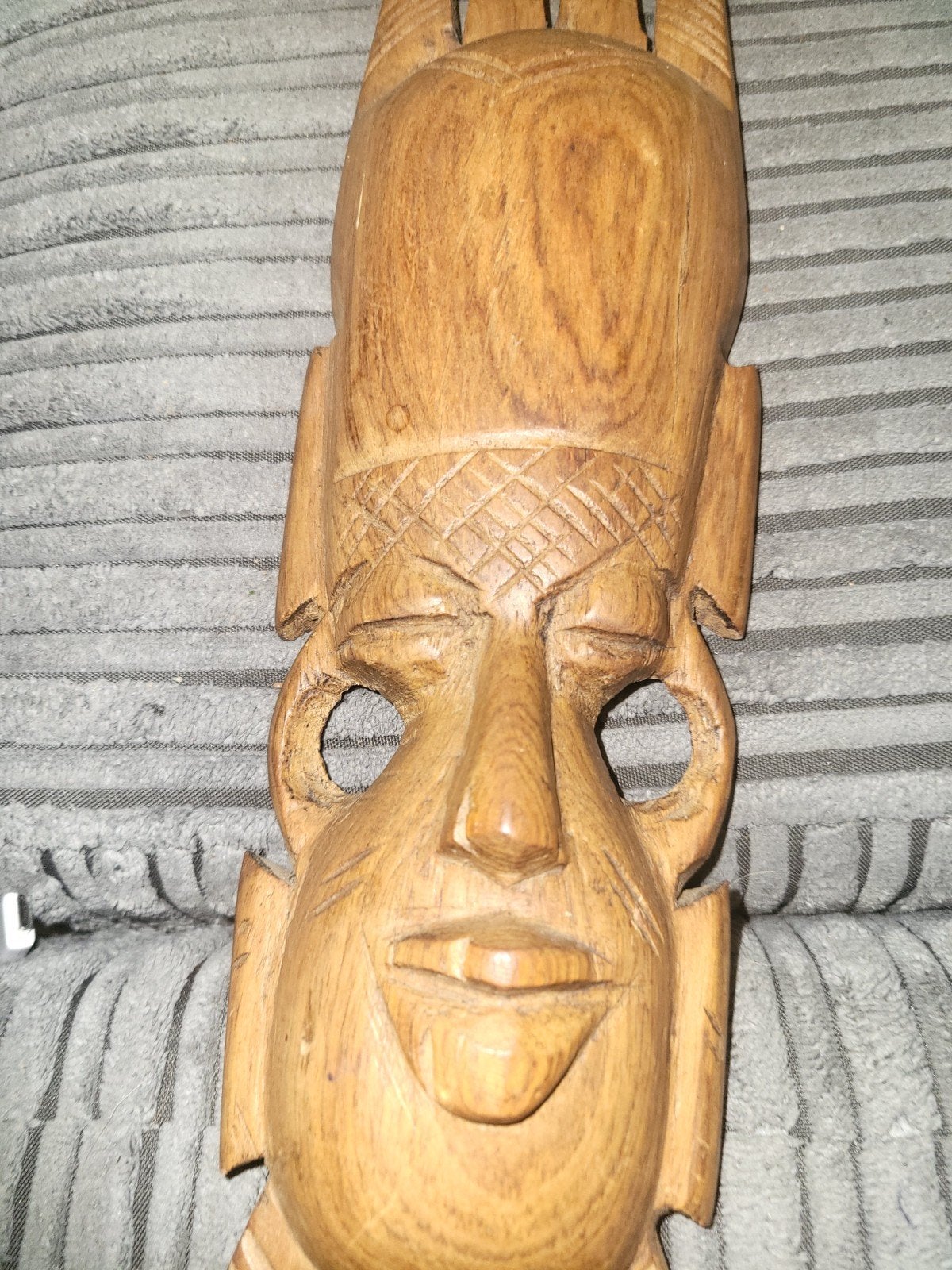 Afrikaanse decoratie zgan houtsnijwerk, Antiek en Kunst, Wanddecoratie, Bruin, Afrika, Ophalen