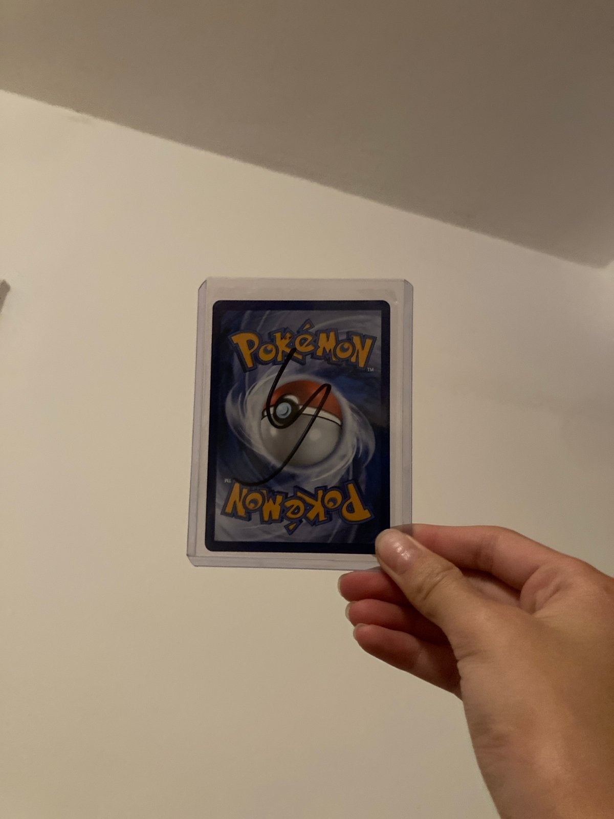 Gesigneerde Pokémon kaart door Yordi, Ophalen, Zo goed als nieuw, Losse kaart