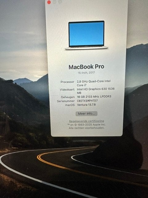 Macbook pro 15, 256 GB, Zo goed als nieuw, 3 tot 4 Ghz, 16 GB