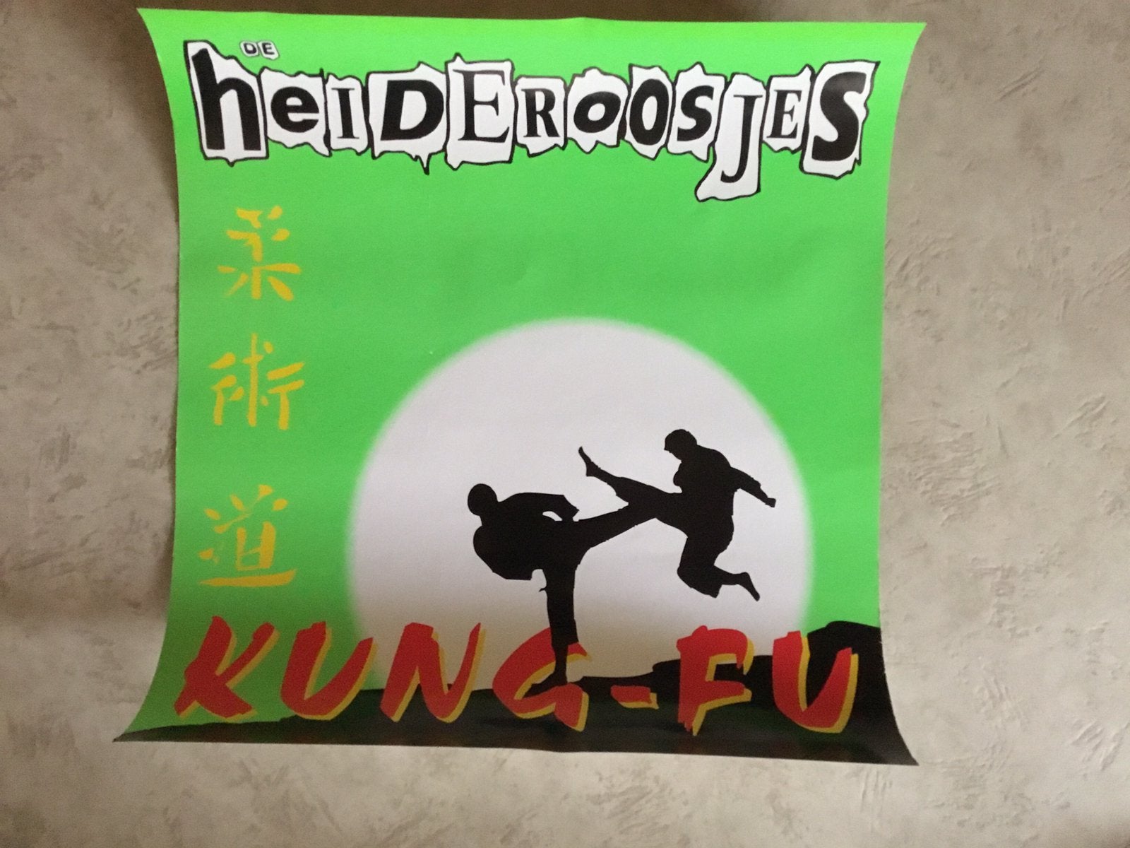 Poster van de Heide Roosjes KUNG-FU, Ophalen of Verzenden, Zo goed als nieuw, Poster, Artwork of Schilderij