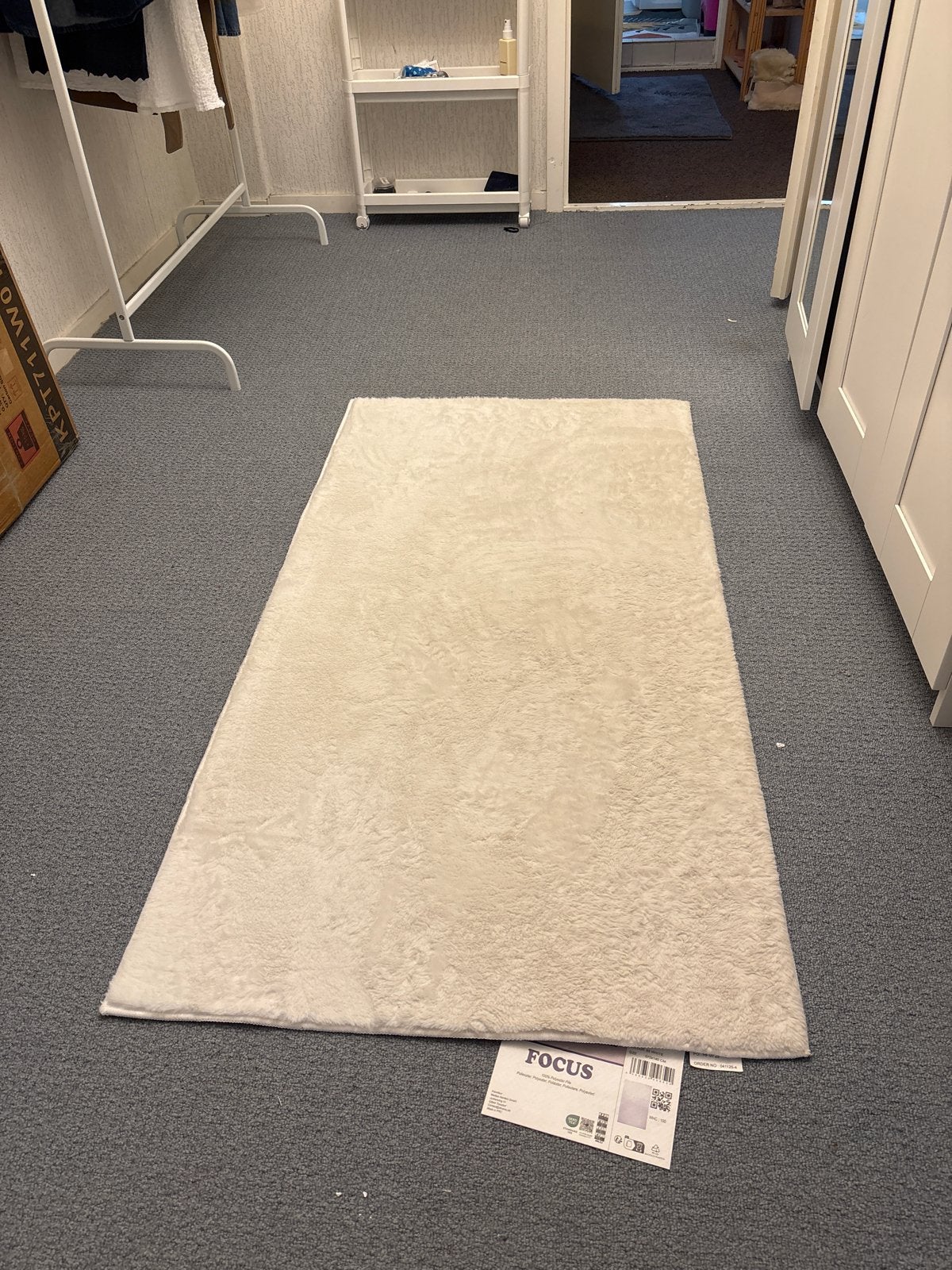 Crèmekleurig vloerkleed - Zo goed als nieuw, Ophalen, 100 tot 150 cm, 50 tot 100 cm, Zo goed als nieuw