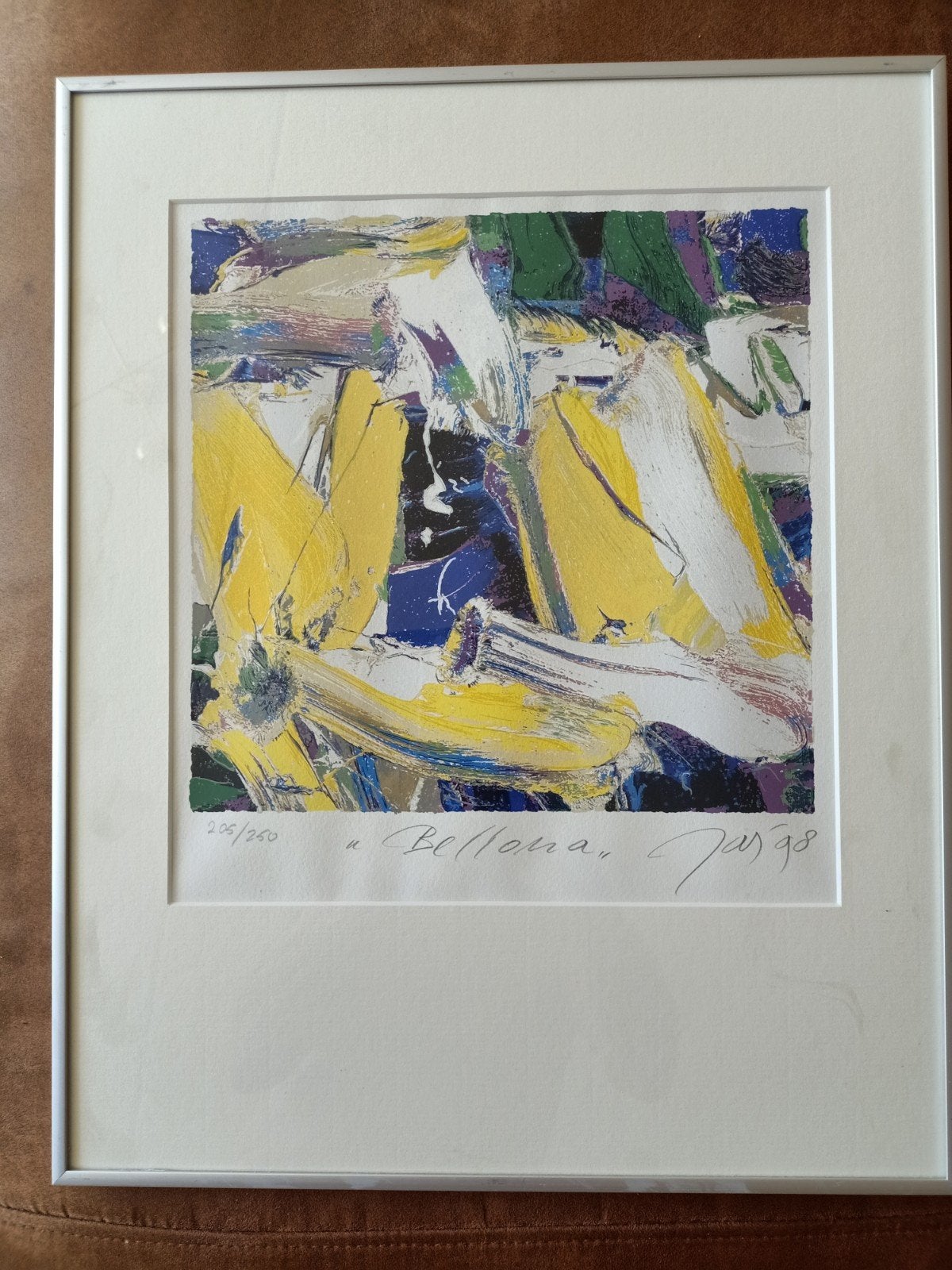 JAS (1945-2002)zeefdruk Bellona (1998) gesigneerd in lijst, Ophalen of Verzenden