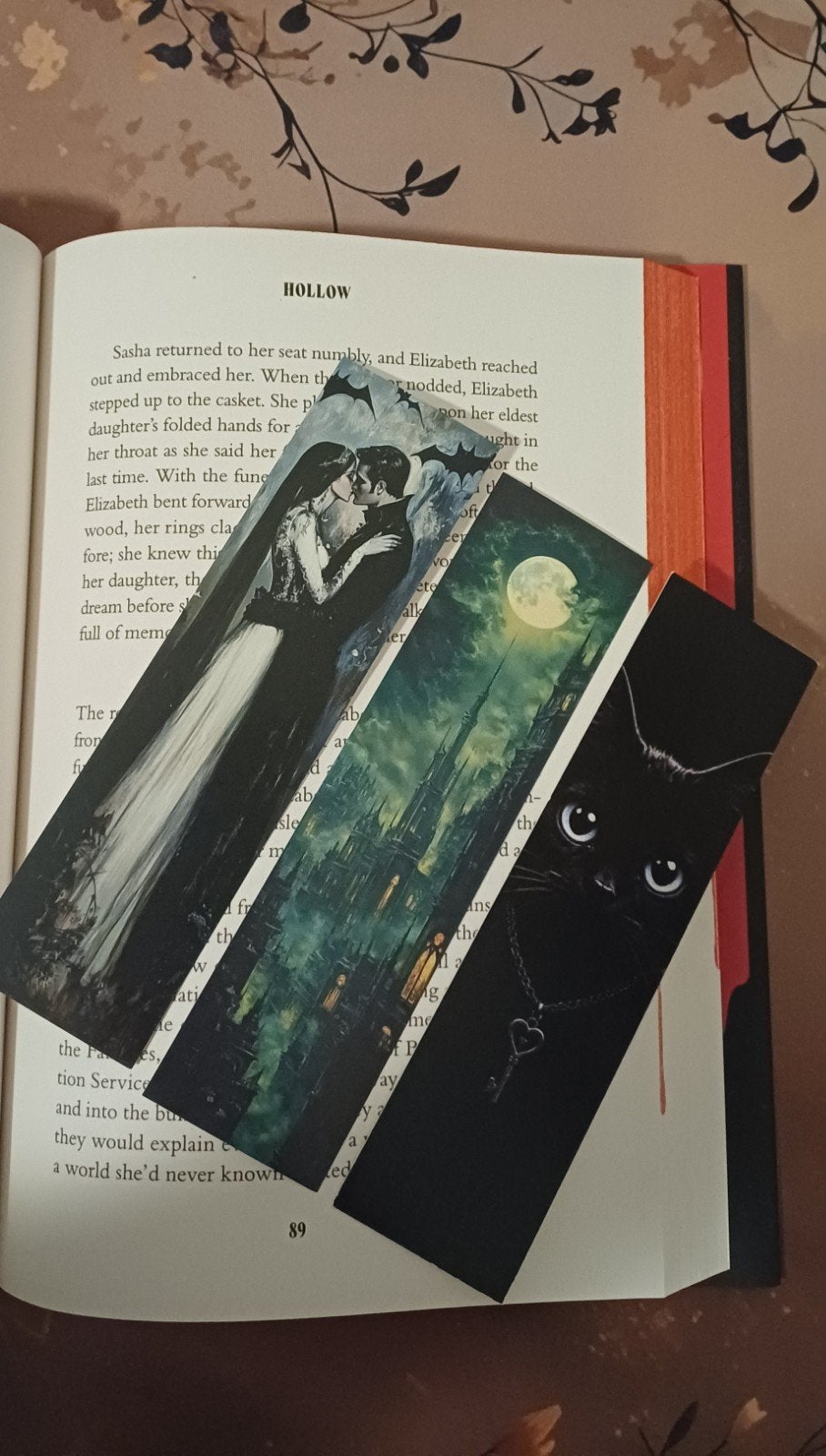 Set van 3 unieke boekenleggers - Vampieren en zwarte kat zwa, Ophalen of Verzenden, Zo goed als nieuw, Overige onderwerpen