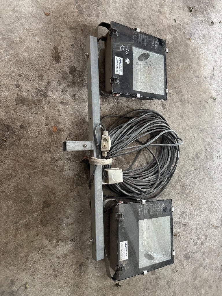 Lichtmast 6-12meter te koop, Ophalen, Gebruikt, Met statief, Lamp met armatuur
