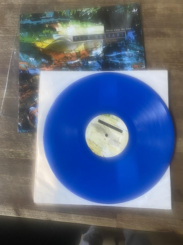 Blue Guitars – While Away The Time 1990-1994, Ophalen of Verzenden, Zo goed als nieuw, 12 inch