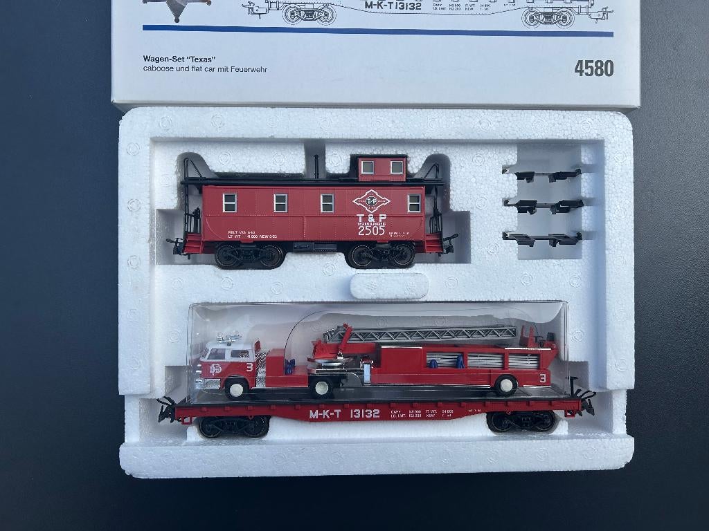 Marklin H0 4580 2 delige goederenwagenset Texas, TP III, Wisselstroom, Ophalen of Verzenden, Märklin, Nieuw
