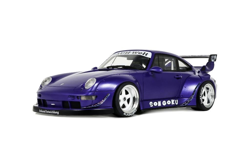 JSN GT Spirit 1:18 Porsche RWB SON GOKU purple 2024, Hobby en Vrije tijd, Modelauto's | 1:18, Overige merken, -, Nieuw, Ophalen of Verzenden