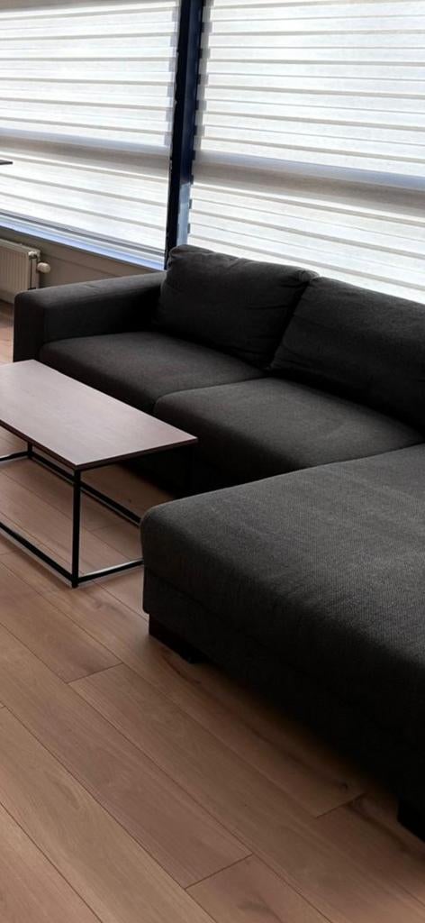 Comfortabele donkergrijze hoekbank, Ophalen, Modern, Comfortabel, 250 tot 300 cm, Gebruikt