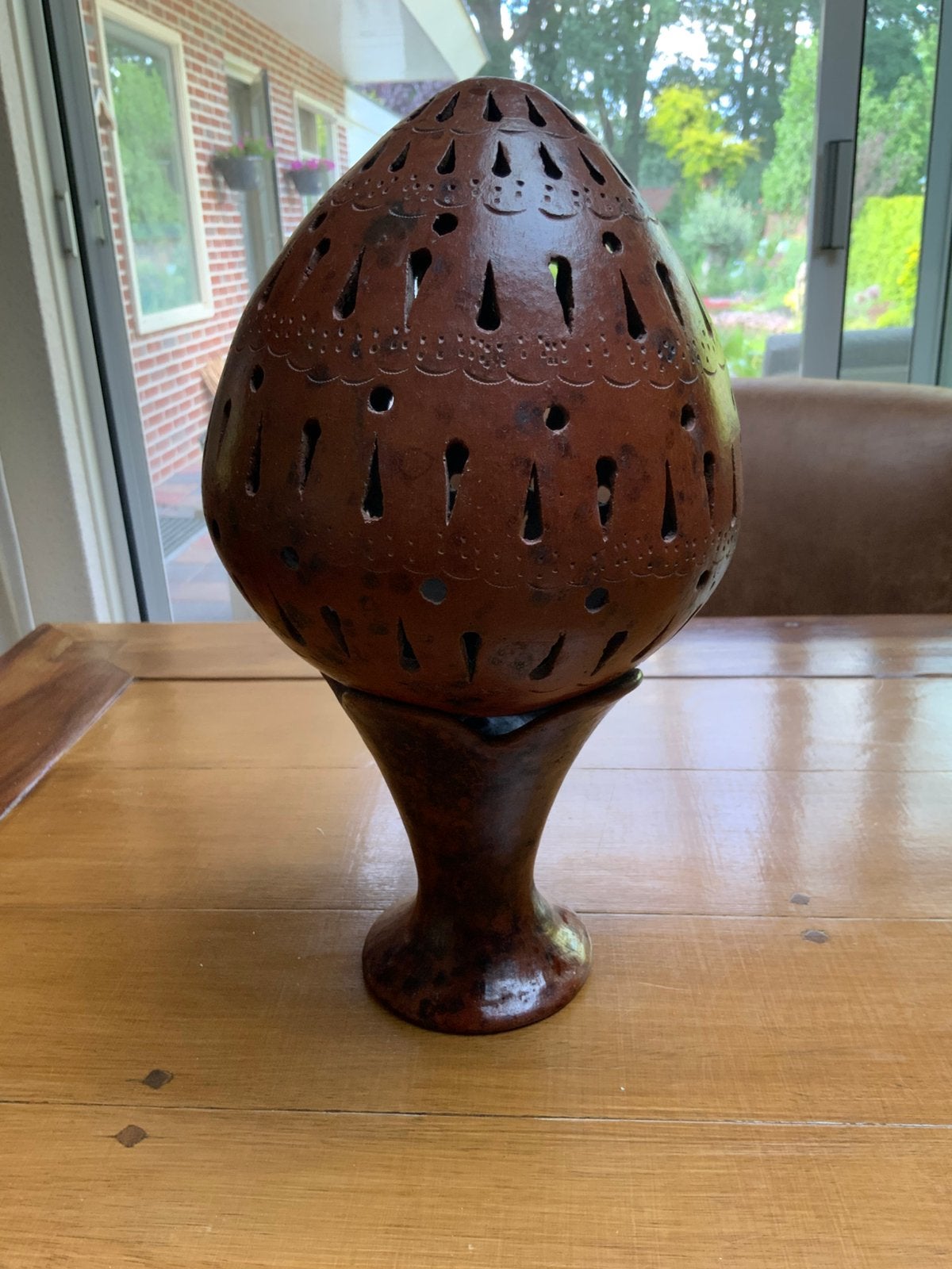Prachtige wierook kaars brander aardewerk/keramiek, Antiek en Kunst, Ophalen of Verzenden