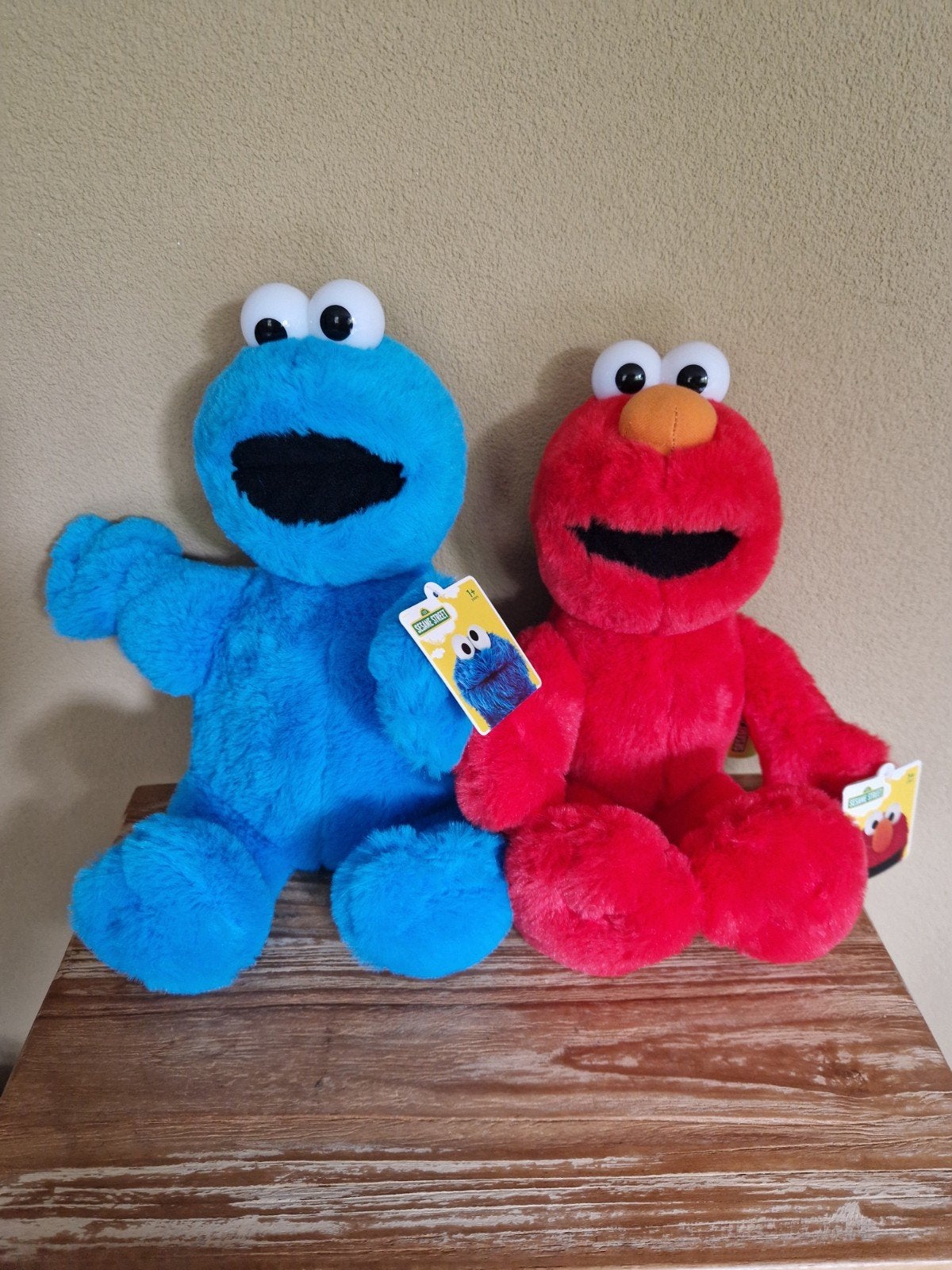 Elmo en Cookiemonster / Sesamstraat  NIEUW, Kinderen en Baby's, Overige karakters, Overige typen, Nieuw, Ophalen of Verzenden
