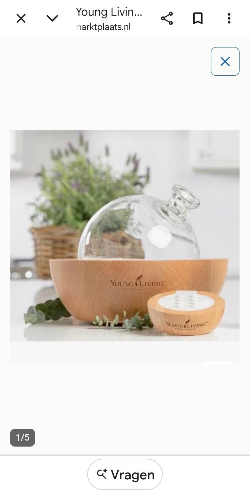 Young Living Aria Diffuser - Nieuw in doos, Hout, Verzenden, Nieuw, Modern