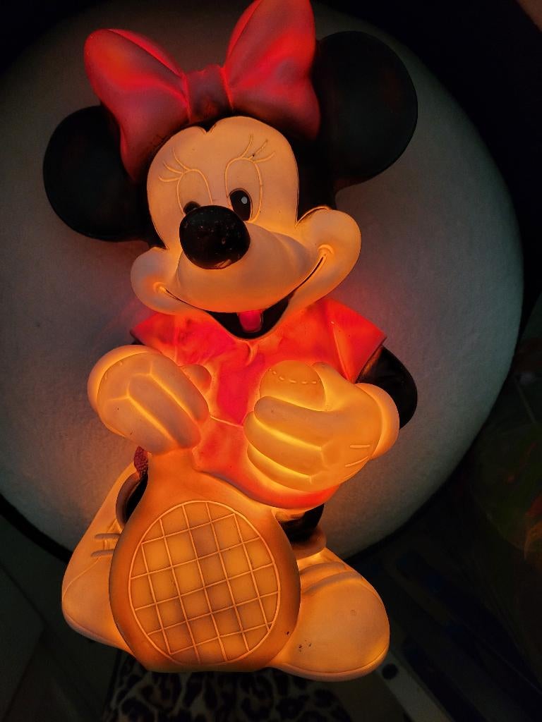 Disney/ Heico  Minnie Mouse lamp vintage, Ophalen of Verzenden, Overige figuren, Zo goed als nieuw, Overige typen