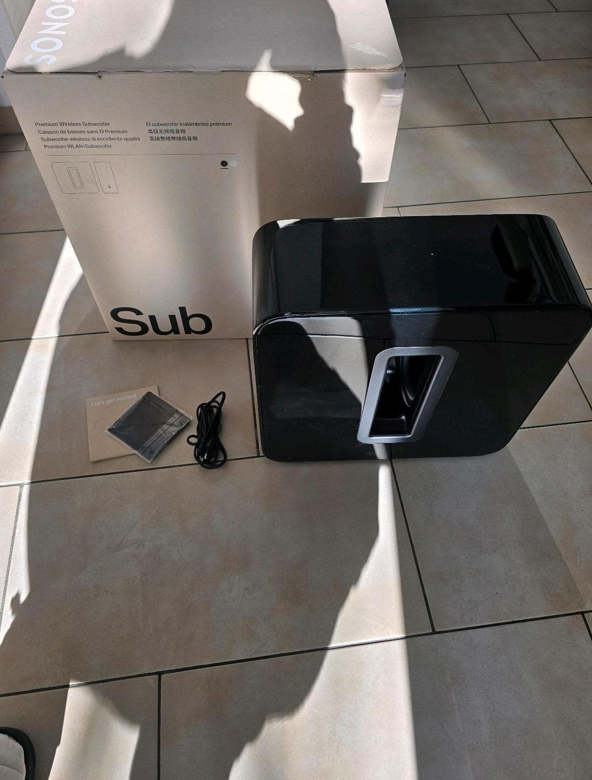 Sonos Sub Gen 3 draadloze subwoofer zwart, Subwoofer, Verzenden, Zo goed als nieuw, Sonos