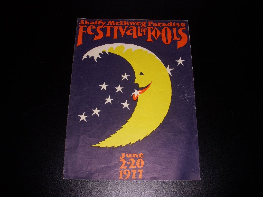 Programma Festival of Fools 2-20 juni 1977, Gielijn Escher, Ophalen of Verzenden, Gebruikt, Boek, Tijdschrift of Artikel