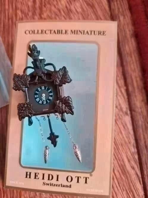 Heidi Ott Zwitserse Koekoeksklok Miniatuur - Verzamelobject, Ophalen of Verzenden