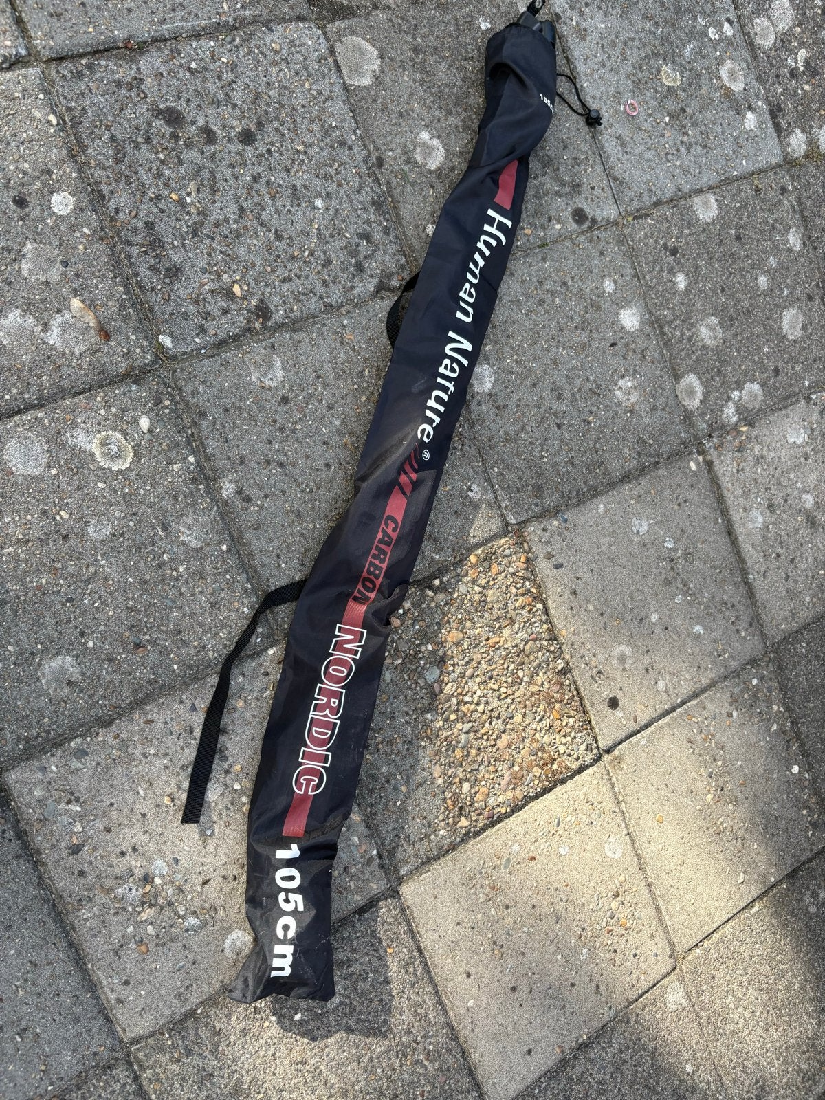 Human Nature Nordic Carbon Wandelstokken 105cm, Ophalen, Gebruikt, Wandelstok