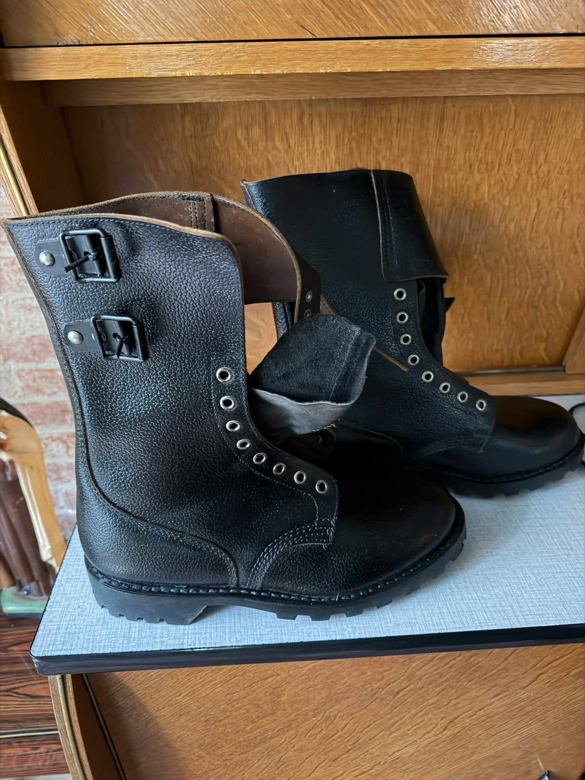 Franse legerkisten maat 43, Ophalen of Verzenden, Zo goed als nieuw, Zwart, Boots