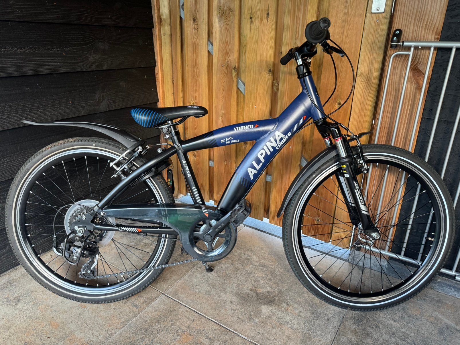 Kinderfiets, jongensfiets, Alpina Yabber, 24 inch, 7 versn., Fietsen en Brommers, Ophalen, Zo goed als nieuw, 24 inch, Versnellingen