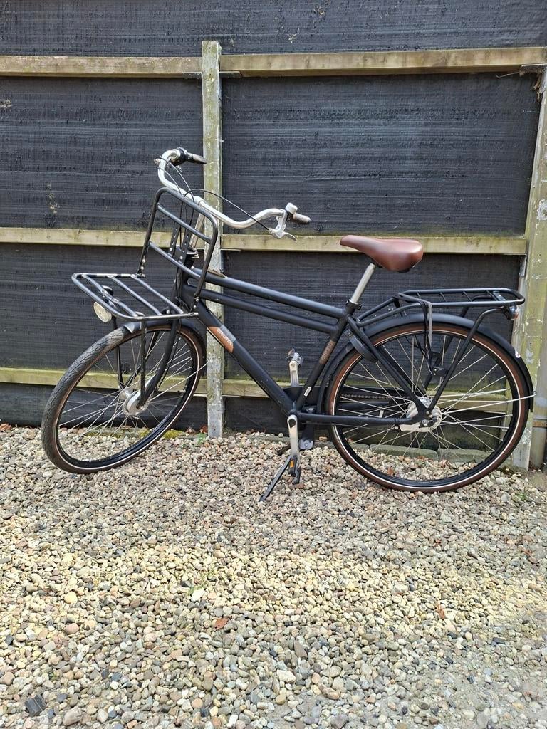 Zwarte transport fiets, 49 tot 53 cm, Ophalen of Verzenden, Gebruikt, Sparta