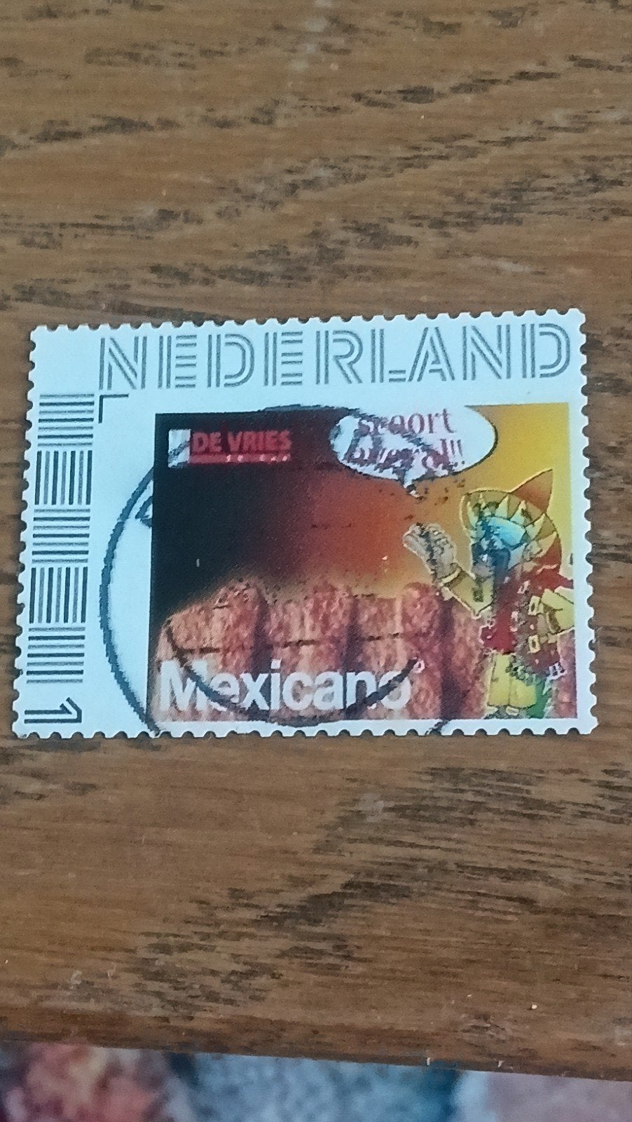 Gestempelde Persoonlijke Postzegel Nederland - De Vries Mex, Postzegels en Munten, Postzegels | Nederland, Ophalen of Verzenden