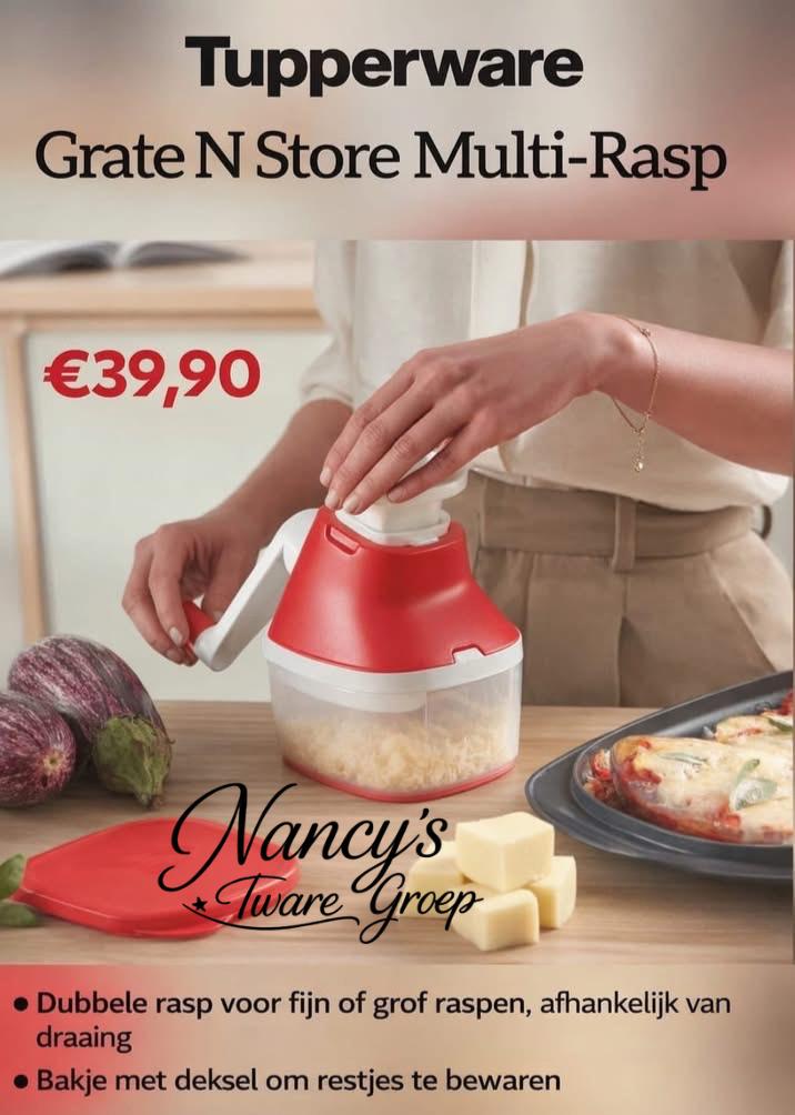 Grate n Store/Raspmolen Tupperware, Ophalen, Nieuw