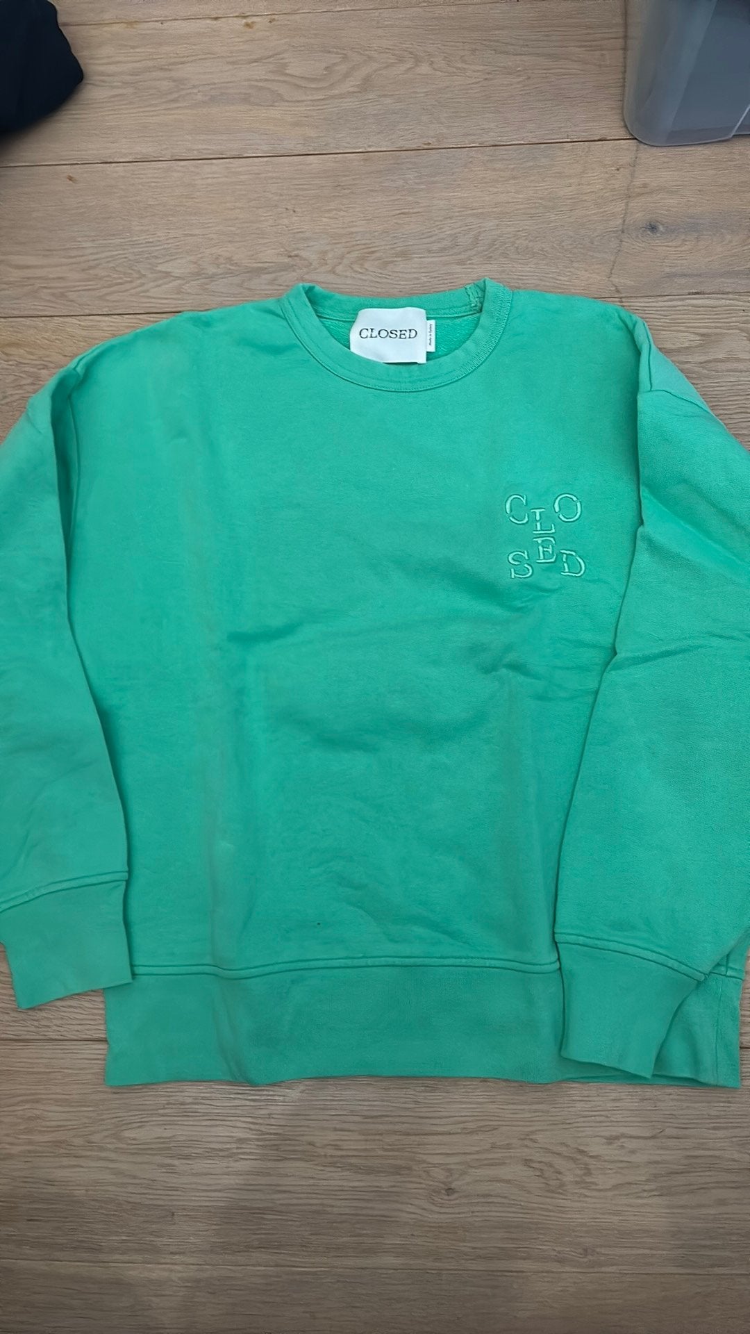 Sweater closed mt m. Zgan, Kleding | Dames, Truien en Vesten, Ophalen of Verzenden, Zo goed als nieuw, Groen