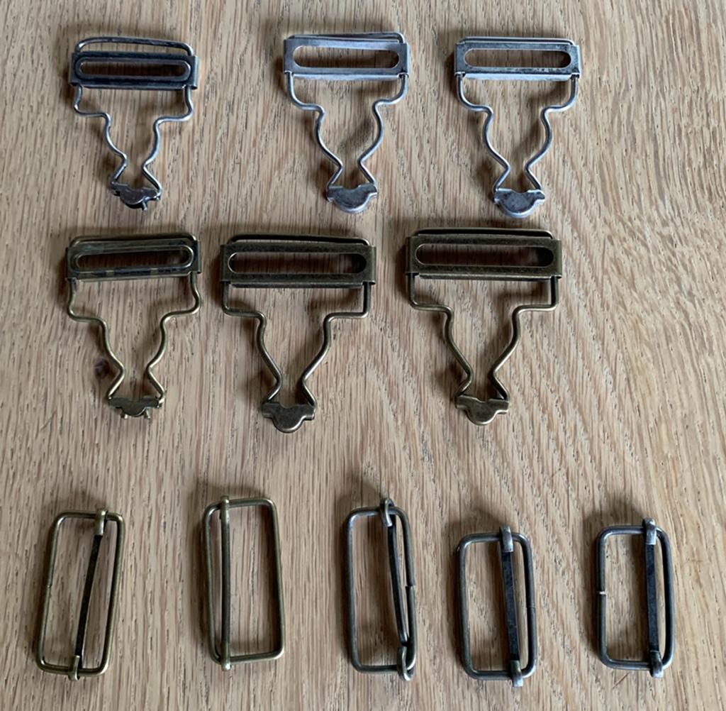 Nieuw! Tuinbroek gespen kleur: Zilver en Brons, Ophalen of Verzenden, Nieuw, Rits of Sluiting