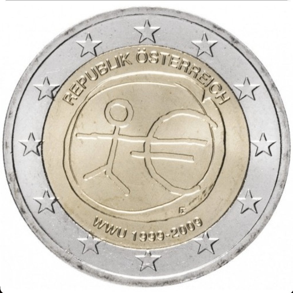 Euromunten, Ophalen of Verzenden, Oostenrijk, 2 euro, Losse munt