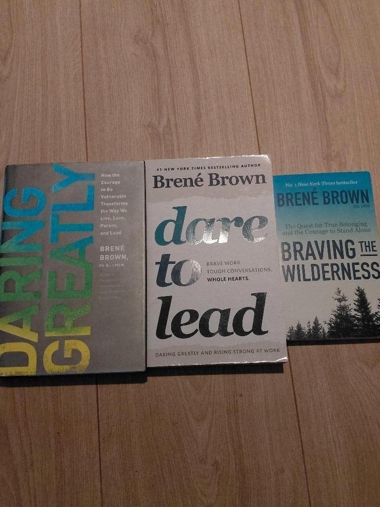 3 x Brene Brown - Dare to lead & Daring greatly & Braving th, Ophalen of Verzenden, Gelezen, Spiritualiteit algemeen, Overige typen