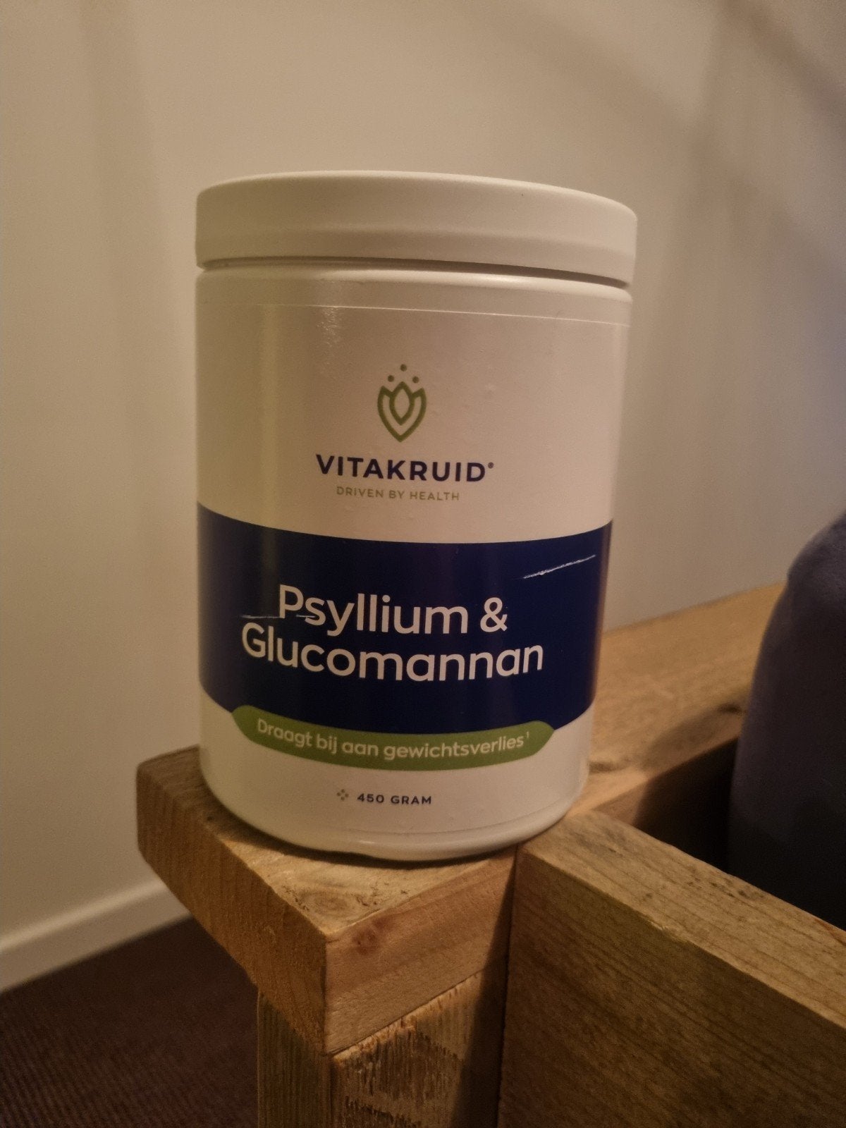 Vitakruid Psyllium & Glucomannan - 450 gram, Ophalen of Verzenden, Nieuw, Poeder of Drank