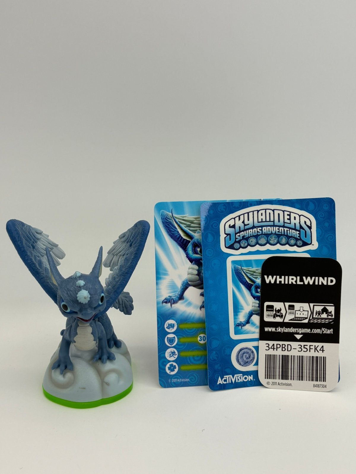 Skylanders Spyro’s Adventure Whirlwind met sticker+kaartjes, Avontuur en Actie, Verzenden, W, 2 spelers
