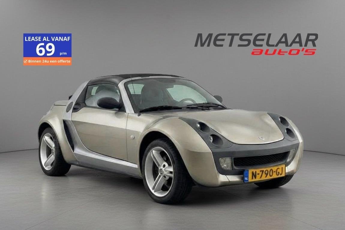 Smart roadster 0.7 turbo 100PK, Automaat, Gebruikt, Zwart, Leder