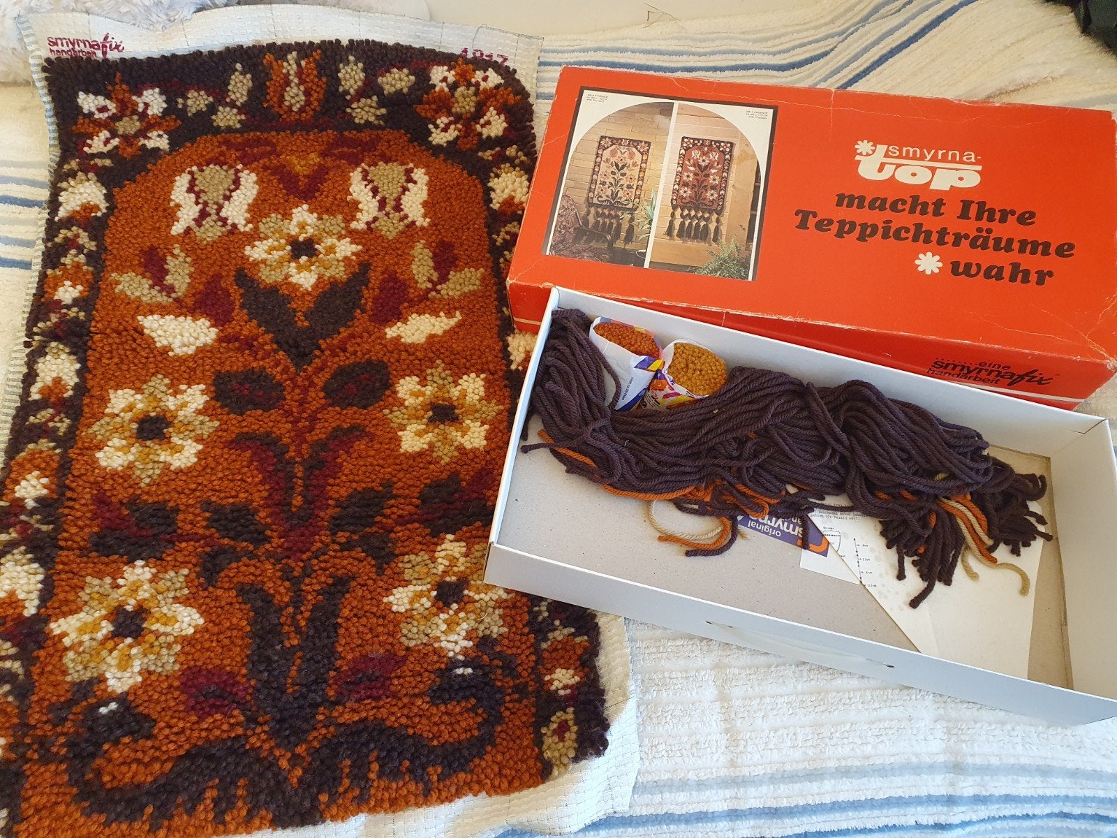 Vintage Smyrna TOP Borduurpakket - Gedeeltelijk Geborduurd, Ophalen of Verzenden, Nieuw, Borduurpakket