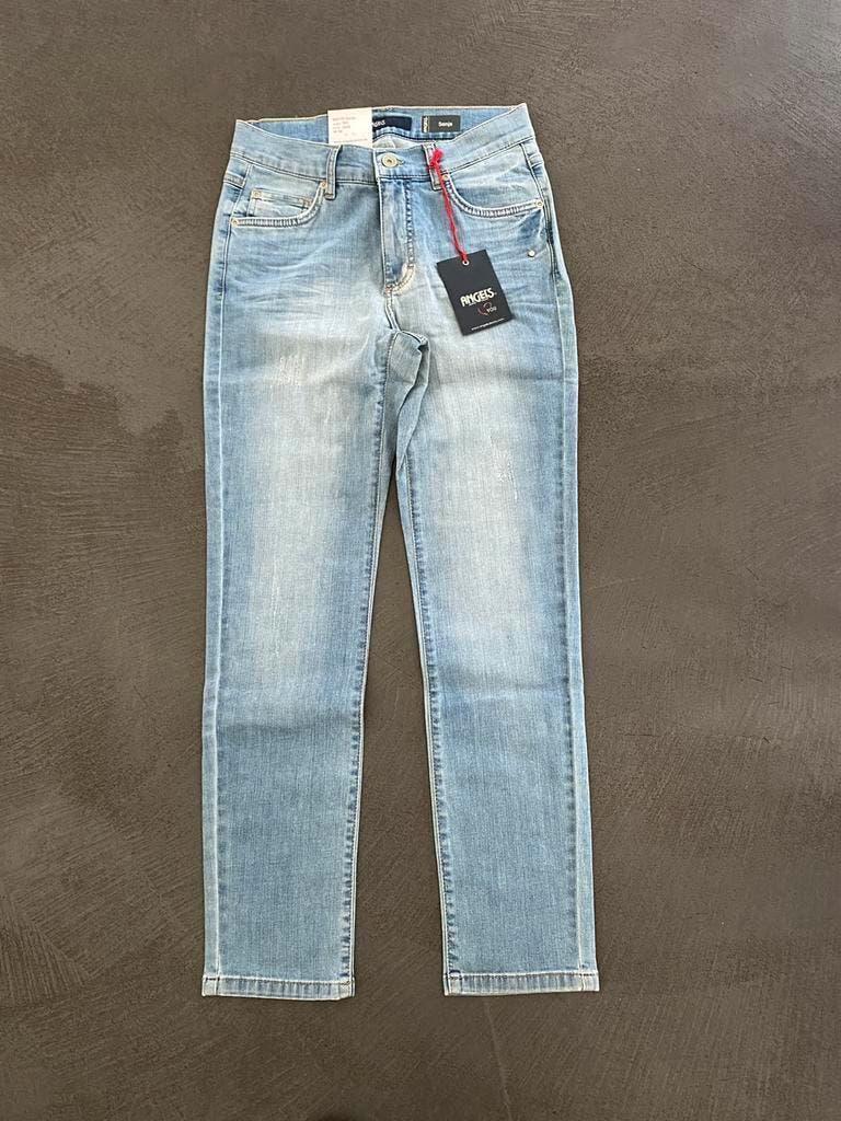 J216 Nieuw 7/8 Jeans Angels mt 36=S Sonja broek spijkerbroek, Blauw, Nieuw, Ophalen of Verzenden, W28 - W29 (confectie 36)