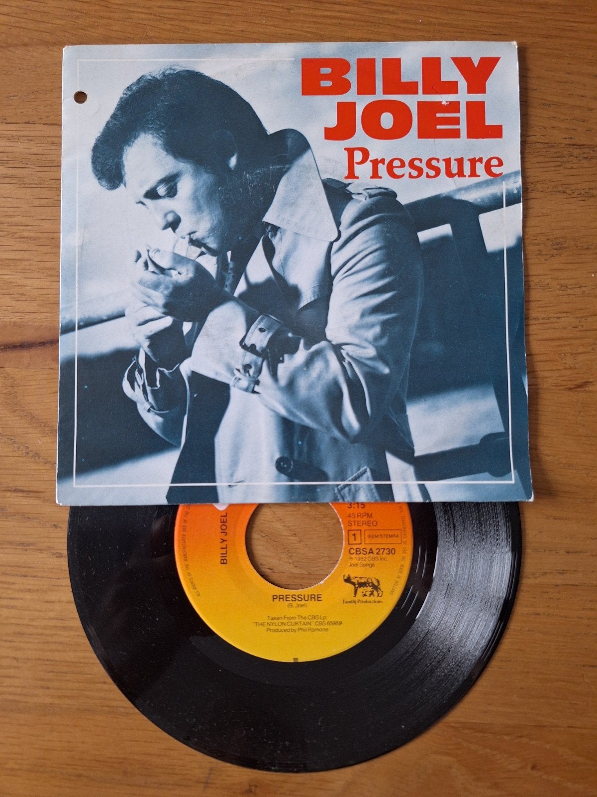 Billy Joel - Pressure (Single, 1982), Gebruikt, 7 inch, Ophalen of Verzenden, Pop